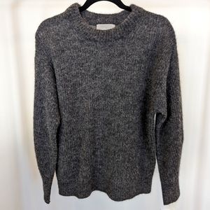 Everlane Alpaca Crew Sweater in Heathered Grey